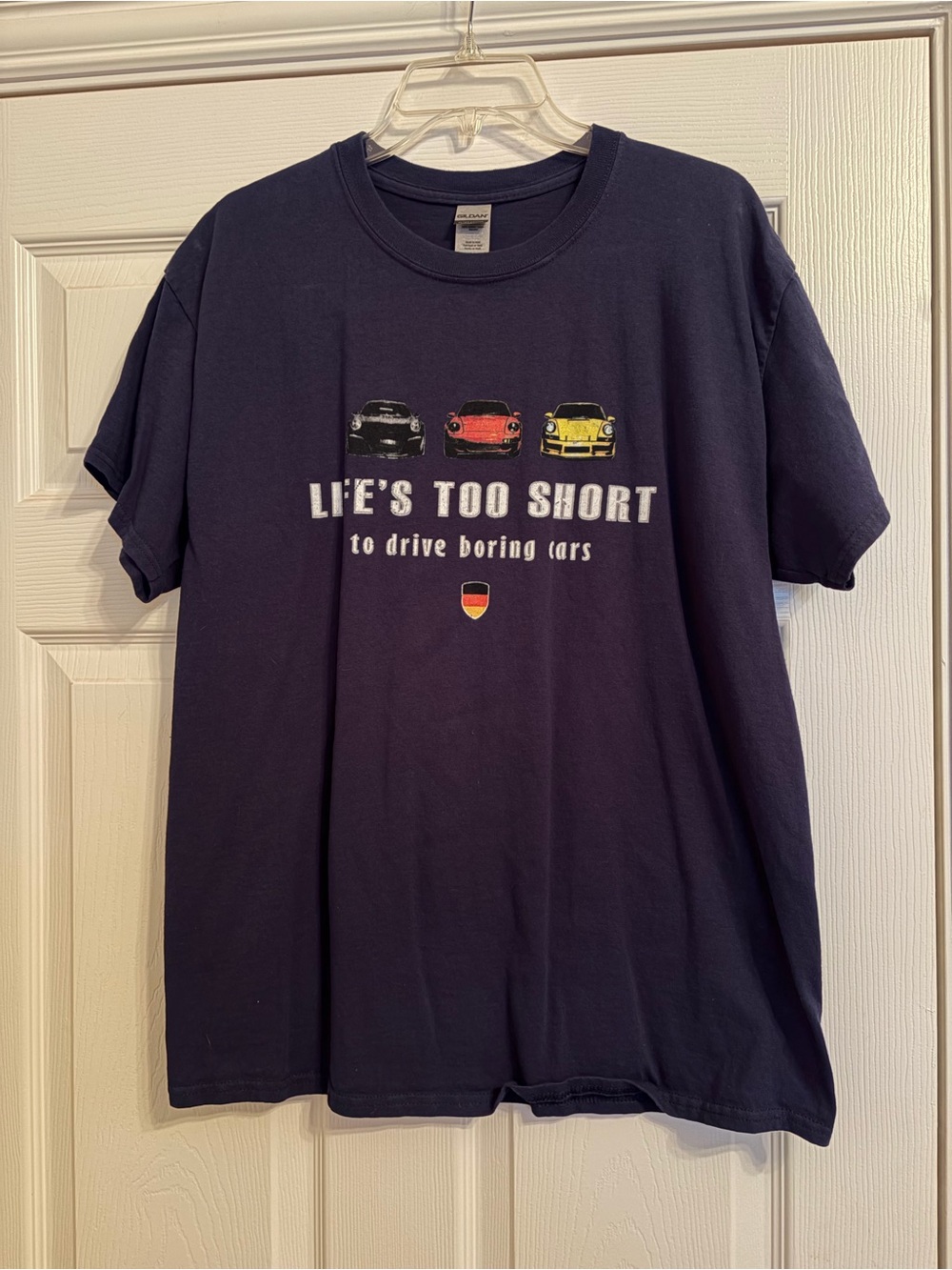 Men’s Life's Too Short Graphic Tee - Navy Crewneck